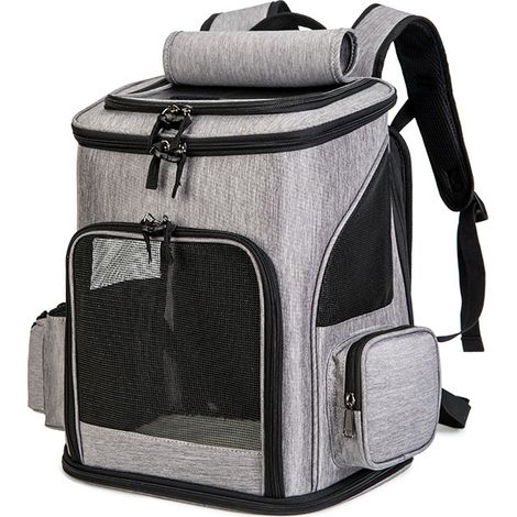 Sac à dos Navaris pour chat et chien jusqu'à 15 kg, transport pratique et confortable pour animaux de compagnie, format compact et robuste