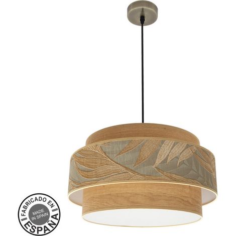 Colgante Samoa 3xe27 Cuero/camel Regx50d