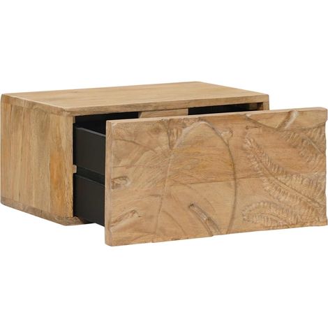 Maison Exclusive - Comodino a muro fatto a mano Marrone Teak 40 x 30 x 20 cm (1/5)