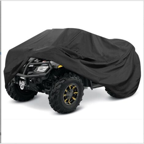 190T ATV Housse Extérieure pour Quad Bache de Protection Camping Car Housse pour Moto Imperméable Coupe-Vent Anti-UV 256110120cm