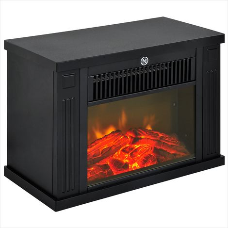 Cheminée électrique Poêle électrique design noir thermostat (1/5)