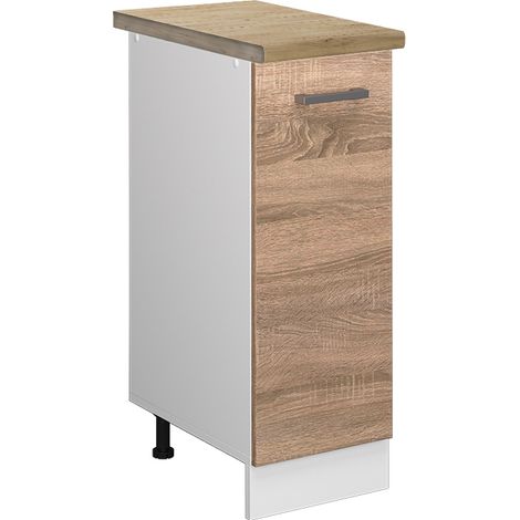 Armadio cucina dispensa alto R-Line, Sonoma, 30 cm , PL Rovere, Vicco