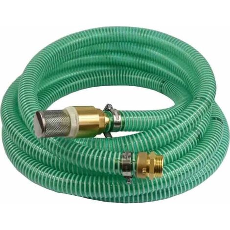 Tuyau aspiration 25mm, Tuyau refoulement 25mm, avec crépine, clapet anti-retour 1 pouce, raccord double mâle 1 pouce, 9m