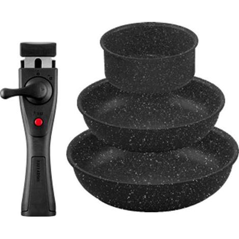 Batteria pentole Ballarini con manico unico amovibile 1011616