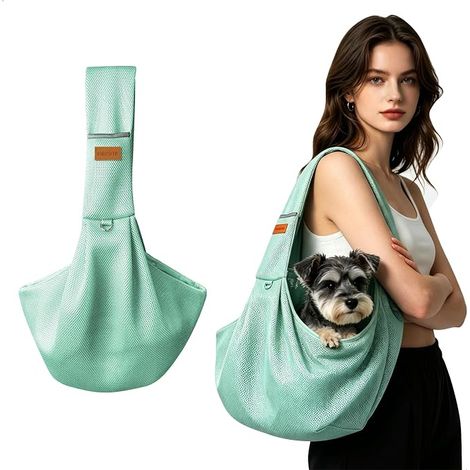 Dog Carrier Bag Dog Carrier Bag for Dog Ventral Shoulder Strap Dog Cat Adjustable Travel for Small Animals Breathable Mesh Belly Puppy (1/3)