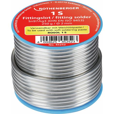 ROTHENBERGER Soudure de raccords 1S, 3mm, 250g, bobine - 45250