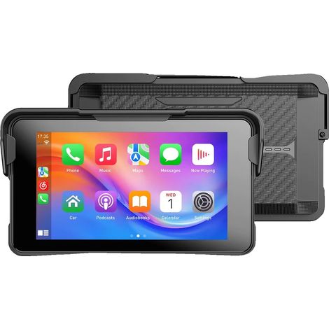 CarPlay, touchscreen da 5 pollici, impermeabile IP67, Bluetooth 5.0, interfaccia USB Type-C, compatibile con la maggior parte delle motociclette (1/5)