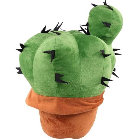 Coussin Cactus - 37 cm - En Peluche Douce et Rembourrée - Pour Décoration Intérieure, Lecture, Repos ou Câlin - 1 Pièce (1/5)