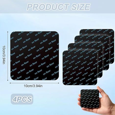 Patin Anti Derapant Tapis 10 × 10 Cm Adhésifs pour Coins De Tapis Fixateur Tapis Sol Tapis Antidérapant Fixation Tapis Carrelage Et Parquet (1/2)