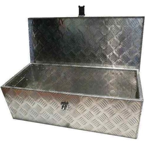 Coffre de rangement en aluminium 76 x 33 x24,5 pour remorque
