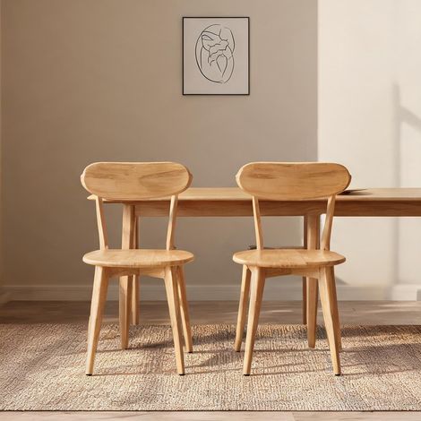 Fauteuil coloris bois en bois massif (1/5)