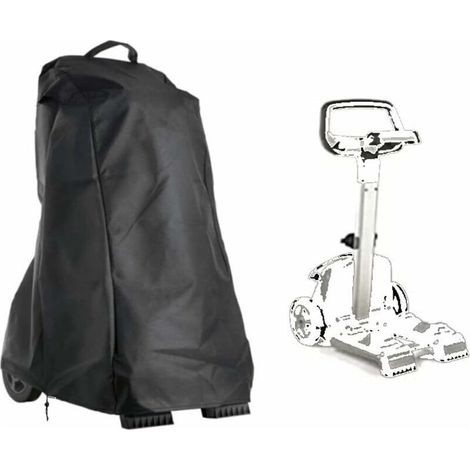 Housse pour Robot De Piscine, Bâche De Robot Nettoyeur De Piscine De Jardin avec Poignée Et Cordon De Serrage, étanche, 420D Oxford Noir 56 66 107cm, (1/4)