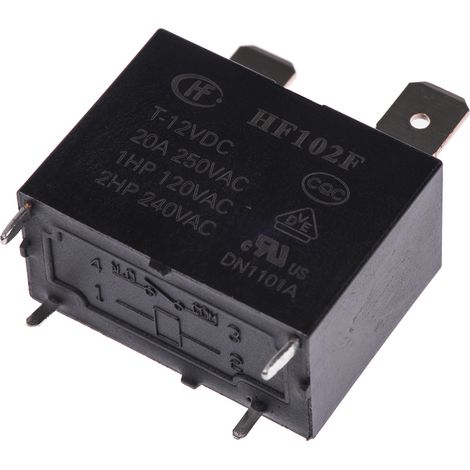 RS PRO Relais sans accrochage 1NO, bobine 12V c.c. Montage sur CI 900mW ( Prix pour 1 )