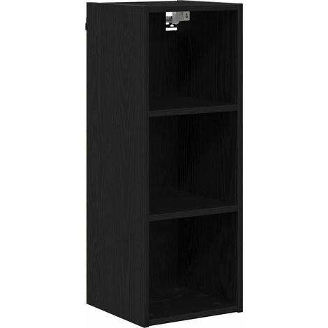 Armadio pensile moderno spazio di archiviazione 30 x 29,5 x 80 cm legno multistrato rovere nero 020053474
