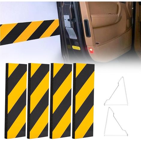 Mousse Protection Garage,4PCS Protection Portiere Voiture 30 x 10 x 1.8 cm,Protection Portiere Voiture Autocollante,Mousse Protection Mur Parking,Protection Murale pour Le Garage Autocollante (1/5)