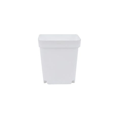 Petit pot de fleurs, protection solaire, respirant et drainant, pot plastique avec plateau (1/3)