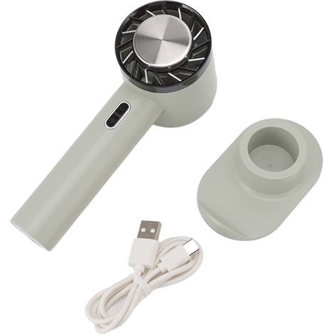 USB Rechargeable Portable Fan with Semiconductor Cooling – Green, 2200 mAh, 3 Speeds (1/5)