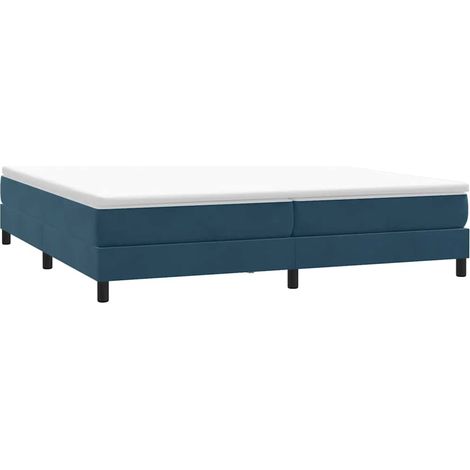 Boxspringbett ohne Matratze Dunkelblau 200x220 cm Samt vidaXL (1/4)