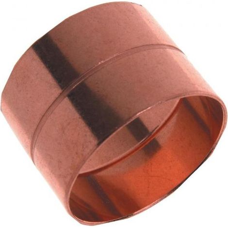 manchon à souder en cuivre - femelle / femelle - diamètre 28 mm - sachet de 2 (1/2)