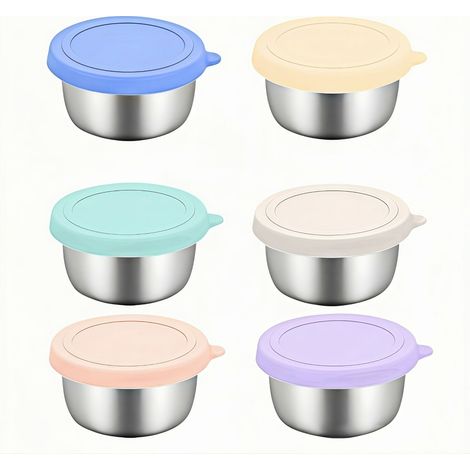 6 Saucenbehälter, 45 ml (1,6 oz) auslaufsichere Becher mit Deckel (1/5)
