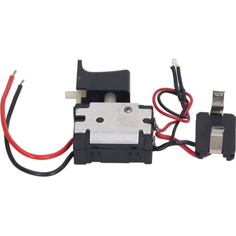 Perceuse sans fil avec gâchette, batterie au lithium, clé électrique, variateur de vitesse, interrupteur à gâchette et éclairage 7,2-24 V (1/5)