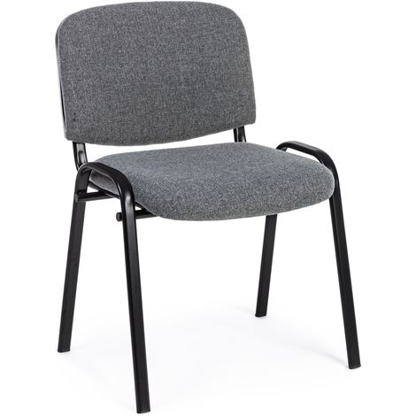 Besucherstuhl / Konferenzstuhl / Stuhl XT 600 4er Pack schwarz / anthrazit hjh OFFICE (1/5)