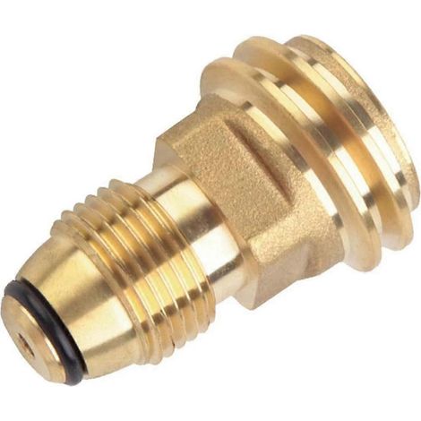 L'adaptateur pour réservoir de propane convertit la vanne de service d'un réservoir de gaz liquide en un tuyau ou un régulateur QCC1/Type 1. (1/5)