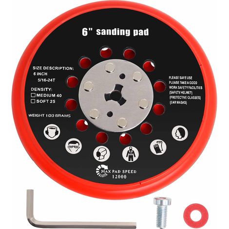 Sanding plate 150 mm 72 holes compatible with RSM6045 GEX 34-150 (1/5)