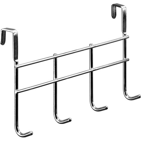 Hettich Türgarderobe 4 Haken 29,0 x 16,5 x 9,5 cm silber Türhängegarderobe