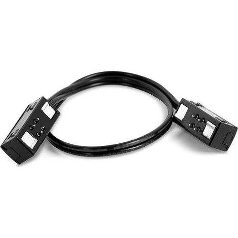 ILIMINACION Y ACC. cable de conexión mini rail. 24v dc. negro. 3a