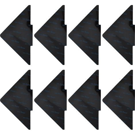 8 piezas de protectores de esquinas antideslizantes para alfombras, autoadhesivos, antiarrugas y reutilizables, alfombra antideslizante, alfombra autoadhesiva - Triángulo de 10 x 10 cm (N (1/5)