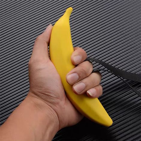 Paire de poignées banane fitness, accessoire de musculation pour abdos, aide aux tractions, équipement d'entraînement, prise renforcée, matériel de sport polyvalent. (1/2)