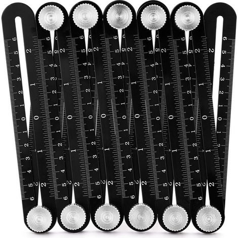 12 Fold En Alliage D'Aluminium Regle Multi Angle De Mesure Rulers Carreaux De Ceramique Ouverture Outils (1/5)