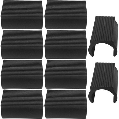 Embouts de Sol pour Pieds de Chaise 25mm, Lot de 10, Noir (1/5)