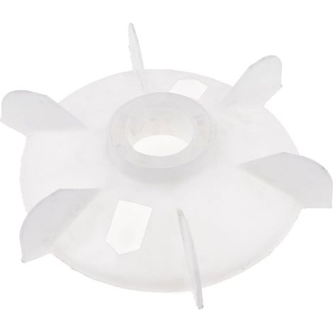 Y132 Maschinenteil Weißer Kunststoff-Innendurchmesser 3,7 cm Sechs Blätter Motorgebläse
