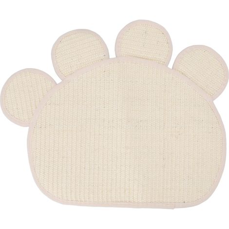 Tapis à griffer en sisal pour chat, forme mignonne, protège les meubles et le sol, idéal pour les chats et chatons.