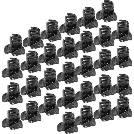 100 PCS Pinces à Cheveux Noires Miniatures, Accessoires Polyvalents pour Cheveux et Couture (1/5)