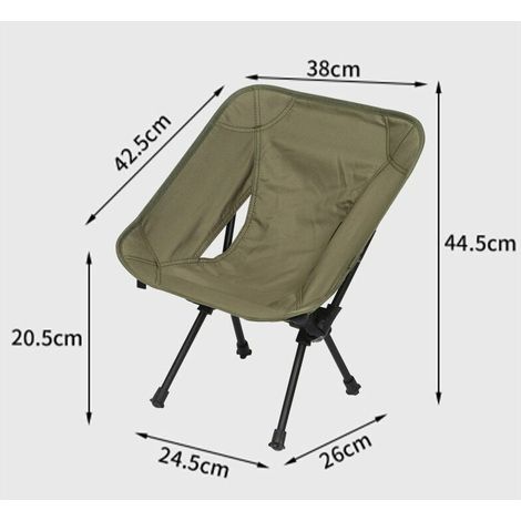 Chaise de camping pliante portable pour enfants Moon Chair, chaise de pêche ultra légère et compacte avec sac de transport, convient pour le camping parent-enfant, la randonnée, le barbecue, l (1/5)