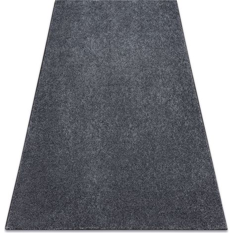 Carpet wall-to-wall SAN MIGUEL grey 97 plain, flat, one colour grey 500x600 cm