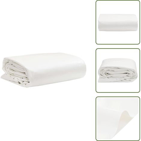 Telone in PVC - vidaXL Telone Bianco 4x4 m 650 g/m² - Telone per auto