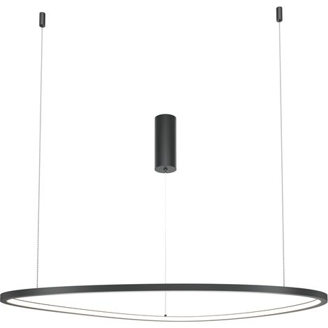 Suspension LED anneau 80 cm noire 36W Maytoni Glint (1/3)