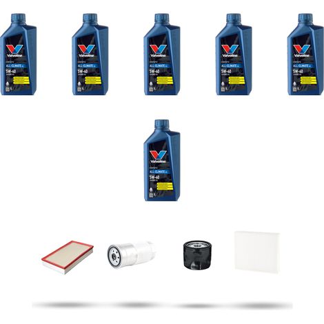 Kit tagliando 4 FILTRI e 6L OLIO compatibile con Volvo S80 2.5 TDi 103Kw dal 1999 al 2001 (1/5)