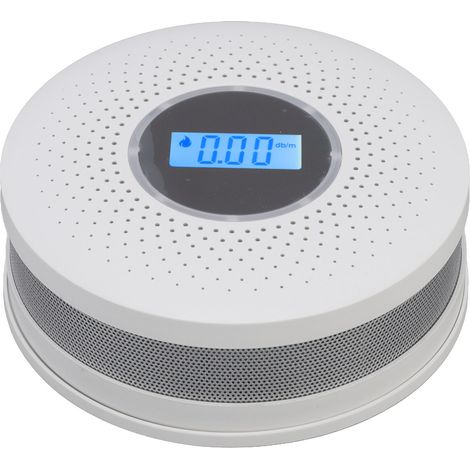 Kombinierter Rauch- und Kohlenmonoxidmelder, Gaskonzentrationsalarm für Zuhause, Batterie nicht im Lieferumfang enthalten (1/5)