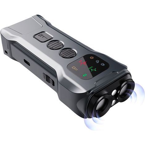 P9 Dog Bark Deterrent Devices Smart Ultra-sonic Antibarking Dispositif avec des lumières LED Traineur de bouchons d'inhumation rechargeable à l'intérieur