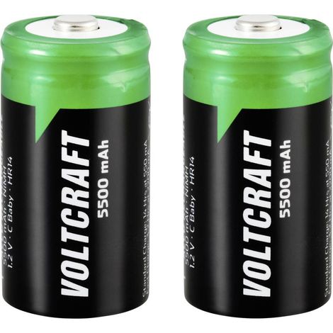VOLTCRAFT HR14 Batteria ricaricabile 1/2 Torcia (C) NiMH 5500 mAh 1.2 V 2 pz.