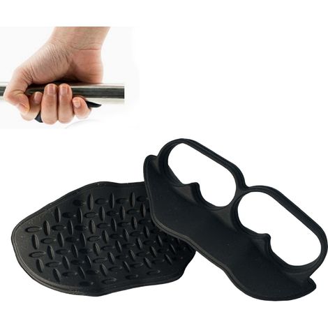 Appareil de musculation des doigts, poignée de grip antidérapante pour musculation Entraîneur de poignée et de doigts pour haltérophilie, paire noire Outil de renforcement de la préhension livré en po (1/5)