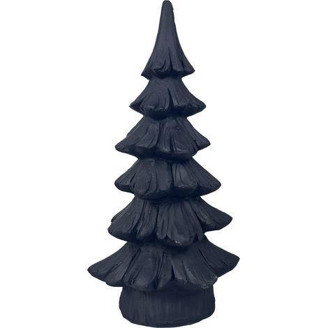 TrendLine Dekofigur Polyharz Baum 27 cm schwarz Dekofigur