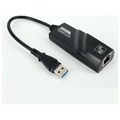 Adaptateur Ethernet USB, prise en charge automatique de la carte réseau MDIX USB3.0 Gigabit vers RJ45, carte réseau USB pour tablette PC externe (1/3)