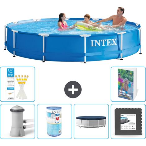 Frame Pool Rund - 366x76 cm - 7-teilig S215