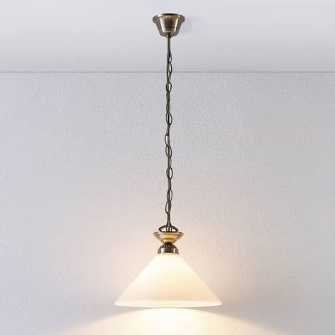 [NEUWERTIG] B-Ware Lindby Glas Pendelleuchte Otis Deckenlampe Hängeleuchte Deckenlicht 1 Flammig
